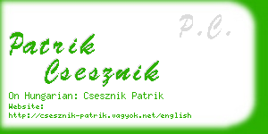 patrik csesznik business card